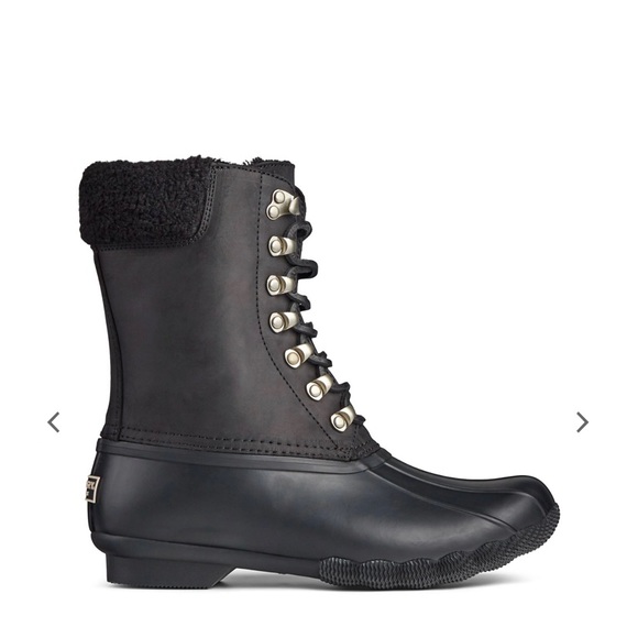 NWOT- Sperry saltwater tall leather duck boots - Picture 2 of 11